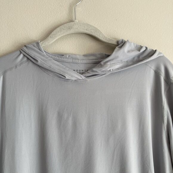Mountain Hardwear Womens Gray Crater Lake Hoody Size Large Lightweight Active - Picture 2 of 10